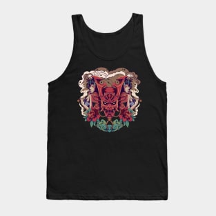 oni samurai with two geisha Tank Top